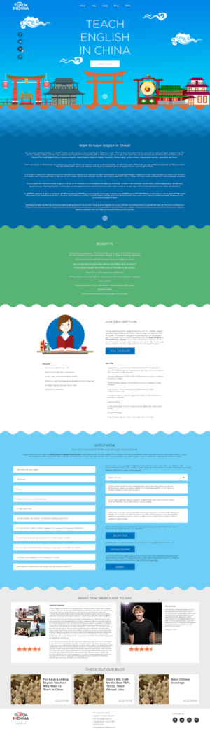 English Teacher China | Web-Design von insert name here