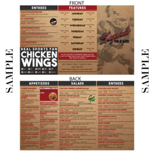 Menu Design by kash zahara