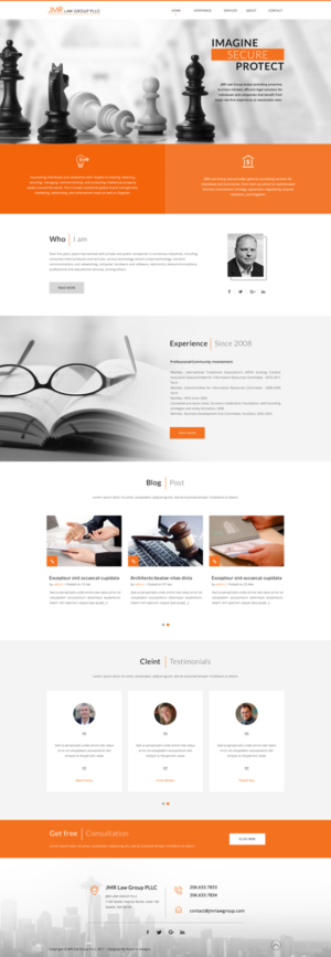 Web design for boutique law firm | Web Design by Nuepine Designs