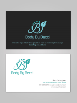 Body By Becci - Health and Wellness Business Card and Logo | Business Card Design by Sandaruwan