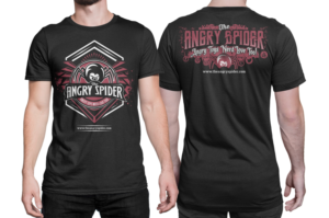 The Angry Spider T-shirt Design | T-shirt Design by CREARTIVE