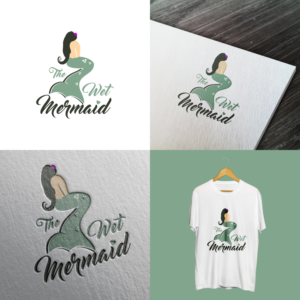 The Wet Mermaid T SHirt and marketing design | T-shirt Design by Angkasa Official