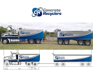 Roadbase and aggregate suppier needs new signage on trucks | Signage Design by damakyjr