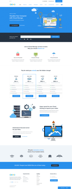 IOEXO Virtualizing the computer, making it live in the cloud | Web Design by MOATAZ AZAB