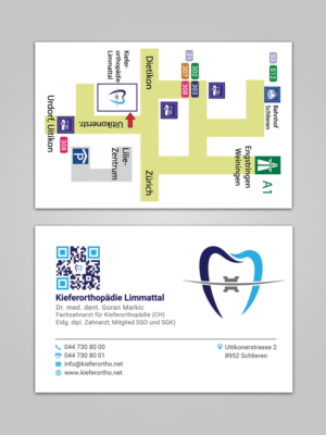 Business Card Design by Sandaruwan for Kieferorthopädie Limmattal GmbH | Design #14546514