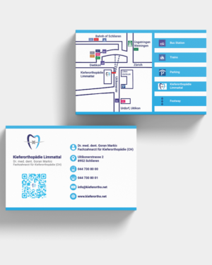 Business Card Design by NK Graphics for Kieferorthopädie Limmattal GmbH | Design #14551477