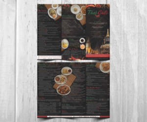 Thai Chili menu projecting our true authentic nature | Menu Design by Cut and Glue