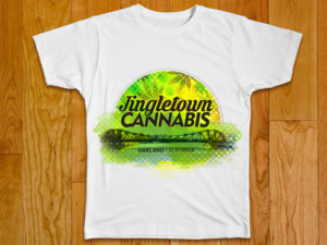 JINGLETOWN CANNABIS CLUB OAKLAND , CALIFORNIA | T-shirt Design by Gfx.26™