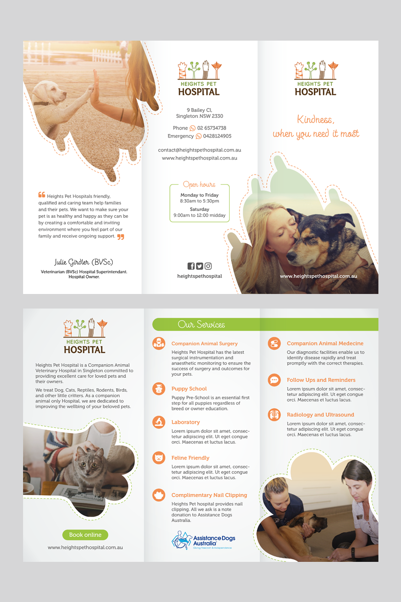 Flyer-Design von nadhisa87 für Heights Pet Hospital | Design #14709106