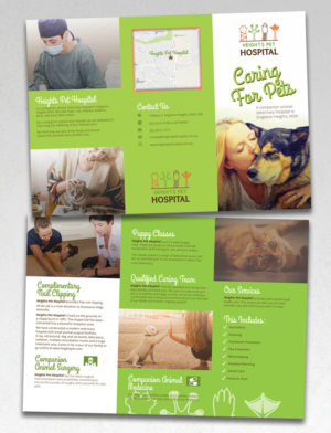 Veterinary Hospital Brochure - 2 Drafts - 1 Normal and 1 Fun. | Flyer Design by andrew3344