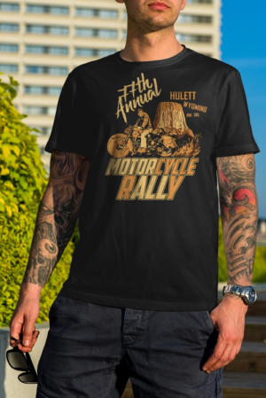 77th Annual Motorcycle Rally Shirt for a Bar- Devils Tower Wyoming- | T-Shirt-Design von Kero