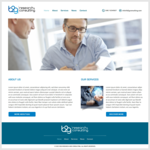 Consultant company (start up) needs a bold, yet simple web design | Wordpress Design by -Marc-