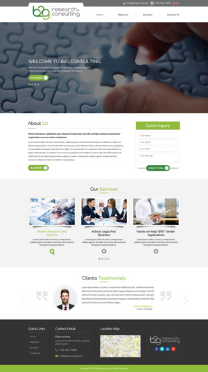 Consultant company (start up) needs a bold, yet simple web design | Wordpress Design by Sbss