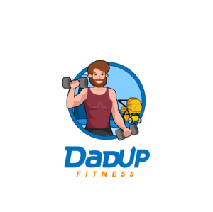 dadup fitness (no specific capitalization needed, fitness can be in smaller font) | Logo Design by insert name here