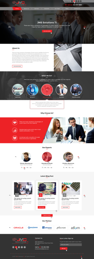 A Professional I.T Consulting Company Requires A Web Design | WordPress-Design von Ved Web Services