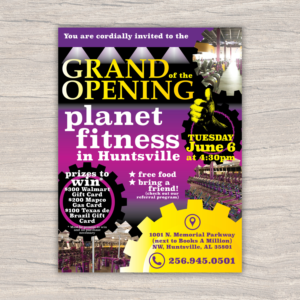 Grand Opening for a Fitness Center | Flyer-Design von Katyas Art and Design