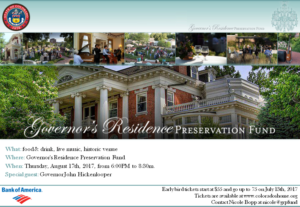 Poster Design by blogerul for Governor's Residence Preservation Fund | Design #14940380