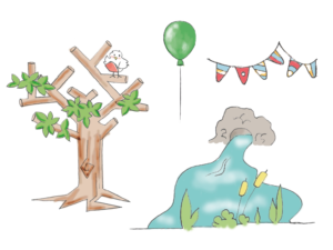 Hot Air Balloons themed Kids furniture need illustration design  | Illustration-Design von Whitebread