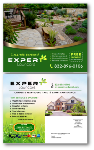 Expert Lawncare by JV | Postcard Design by citygirl17