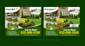 Expert Lawncare by JV | Postcard Design by designhero