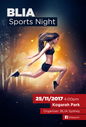 BLIA Sports Night | Poster Design by OzgurCapci