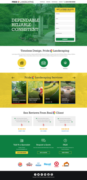 Landing Page Design by Mayank Patel