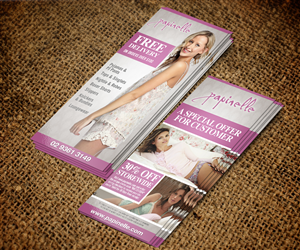 Papinelle Naked Wine Promotional Card | Flyer Design by jeffdefy