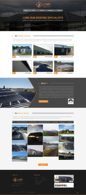 Titan Roofing Website Relaunch | Web-Design von Da Miracle