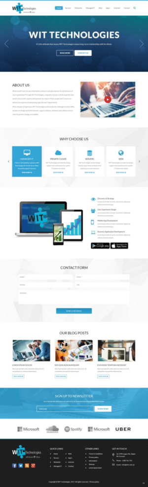 Web Design by pb for WIT Technologies | Design: #15825530