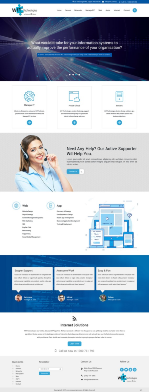 Web Design by pb for WIT Technologies | Design: #15825531