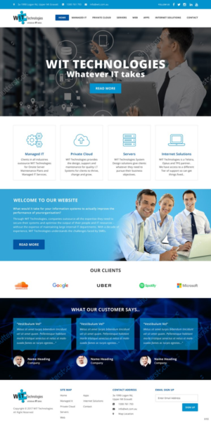 Web Design by pb for WIT Technologies | Design: #15825532