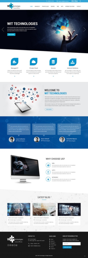 Web Design by pb for WIT Technologies | Design: #15825534