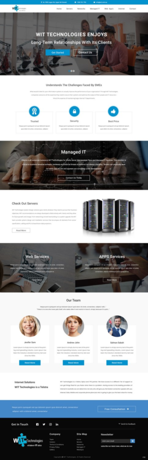 Web Design by pb for WIT Technologies | Design: #15825535