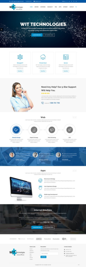 Web Design by pb for WIT Technologies | Design: #15825537