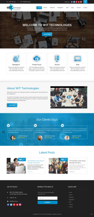 Web Design by pb for WIT Technologies | Design: #15825538