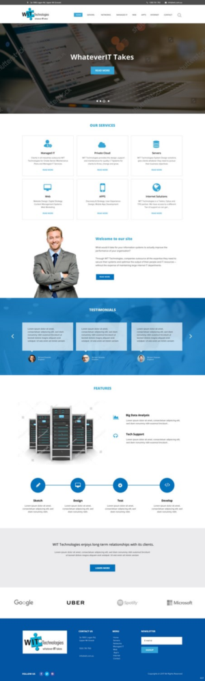 Web Design by pb for WIT Technologies | Design: #15825540