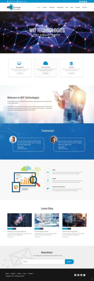 Web Design by pb for WIT Technologies | Design: #15825542