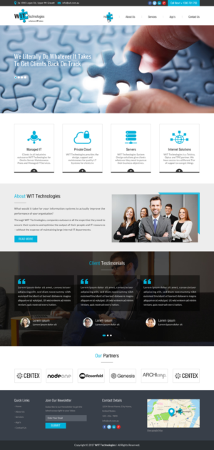 Web Design by Sbss for WIT Technologies | Design: #15828364