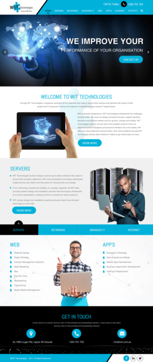 Web Design by rightway for WIT Technologies | Design: #15820161