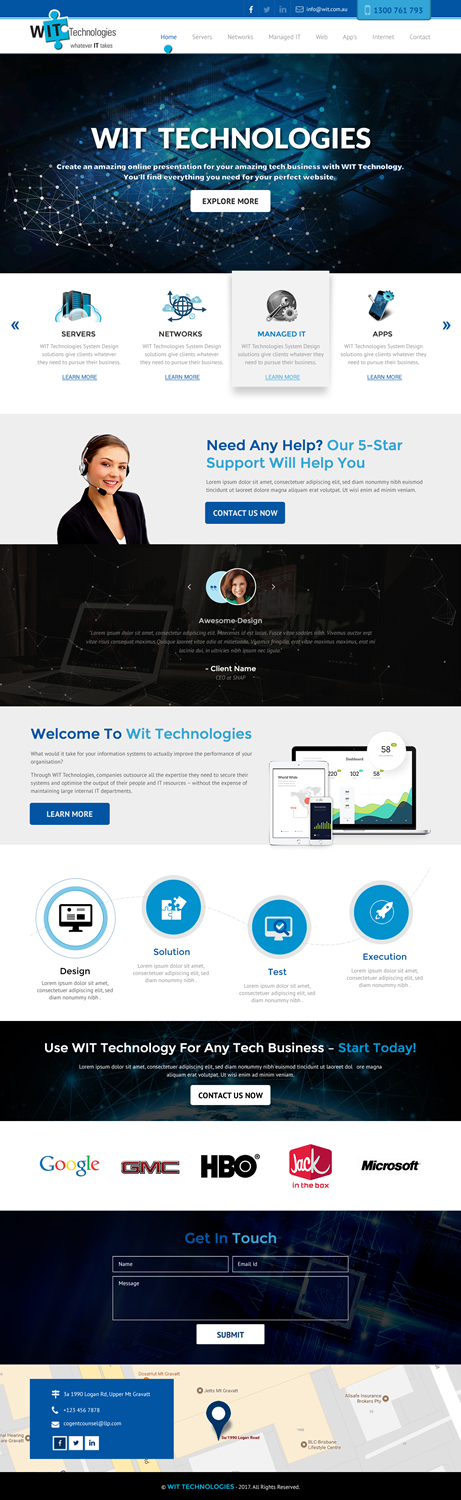 Web Design by rightway for WIT Technologies | Design: #15820163