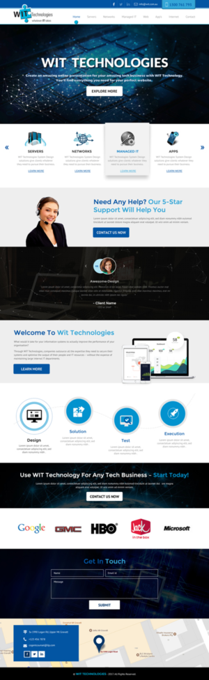 Web Design by rightway for WIT Technologies | Design: #15820163