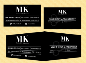 Stylish Business Card for Modern hair salon | Business Card Design by Expert Designer