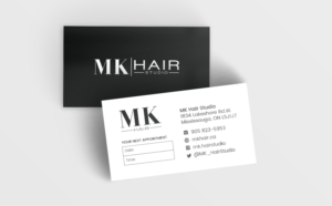 Stylish Business Card for Modern hair salon | Business Card Design by Daniel James