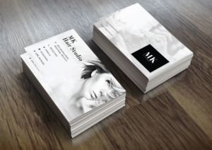 Stylish Business Card for Modern hair salon | Business Card Design by Da Miracle