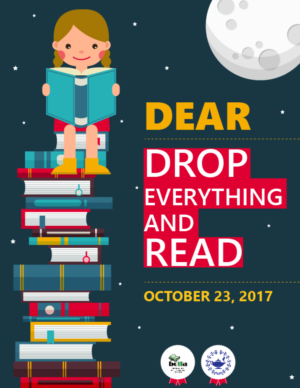 Drop Everything And Read- DEAR poster | Poster Design by Carla T.