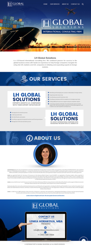 International Business Consulting Company Website | Wordpress Design by SAI DESIGNS