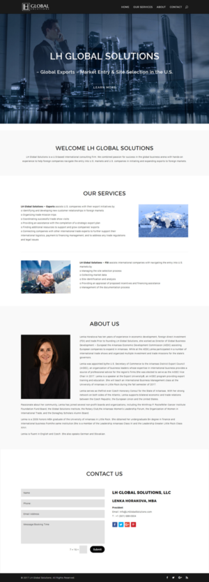 International Business Consulting Company Website | Wordpress Design by CharaFathimalil