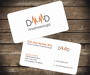 Anesthesia Medical Practice Business Card | Business Card Design by Aaaron