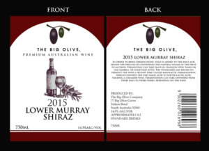 BIG OLIVE WINE LABEL DESIGN PROJECT | Packaging Design by NILDesigns