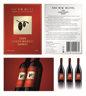 BIG OLIVE WINE LABEL DESIGN PROJECT | Packaging Design by ThomS